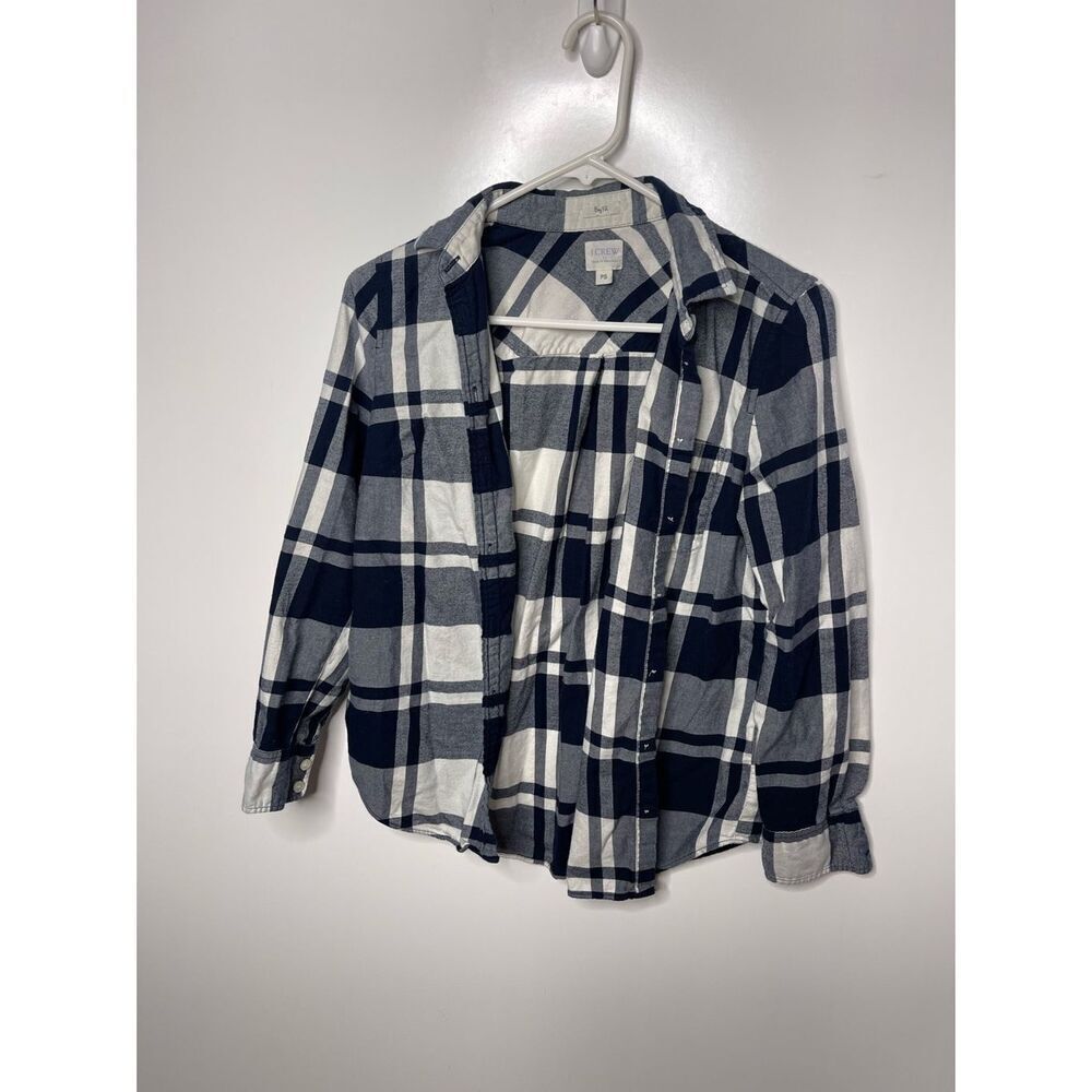 J. Crew Boy Fit Plaid Button down